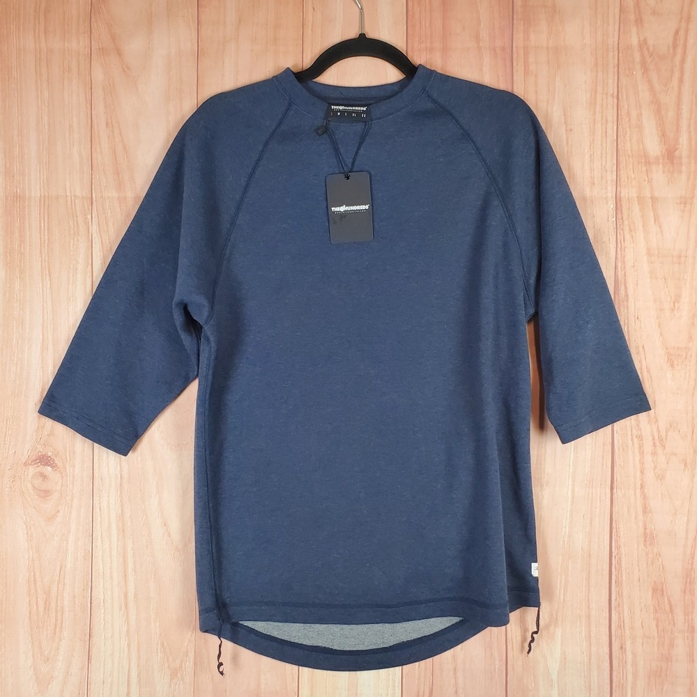 The Hundreds T Shirt Mens Small Heather Navy Blue Raglan Sleeve Casual Wear